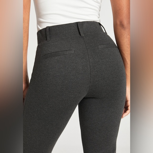 Betabrand Classic Dress Pant Yoga Pant Bootcut in Charcoal Size Small - Picture 3 of 8